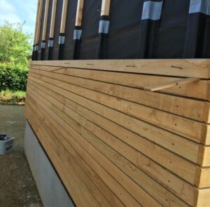 Bränd Träfasad för utomhusbruk